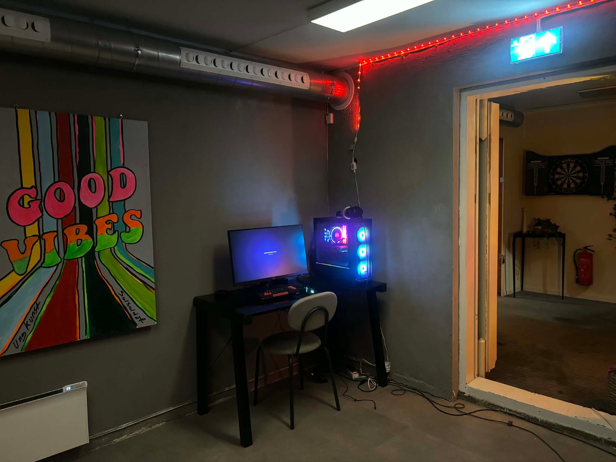 Gaming med Good Vibes kunst